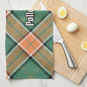 Clan Pollock Tartan Kitchen Towel (Quarter Fold)