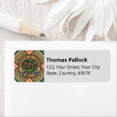 Clan Pollock Tartan Label (Insitu)