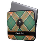 Clan Pollock Tartan Laptop Sleeve (Front Left)
