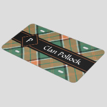 Clan Pollock Tartan License Plate