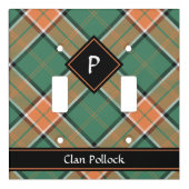Clan Pollock Tartan Light Switch Cover (Front)
