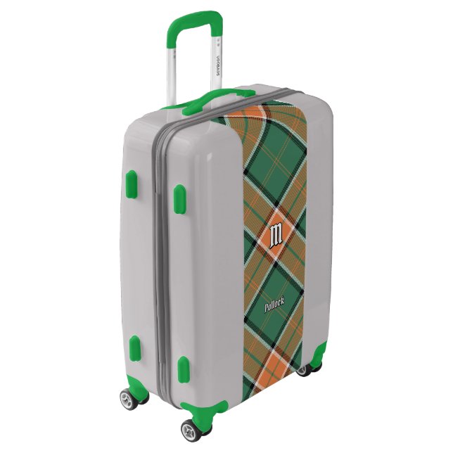 Clan Pollock Tartan Luggage (Rotated Left)