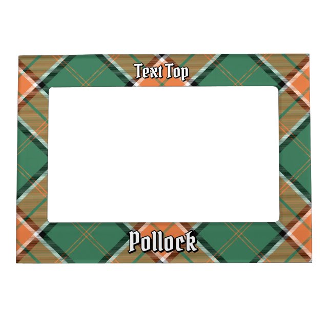 Clan Pollock Tartan Magnetic Frame (Front)