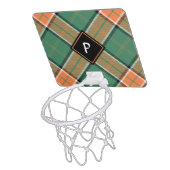 Clan Pollock Tartan Mini Basketball Hoop (Above)