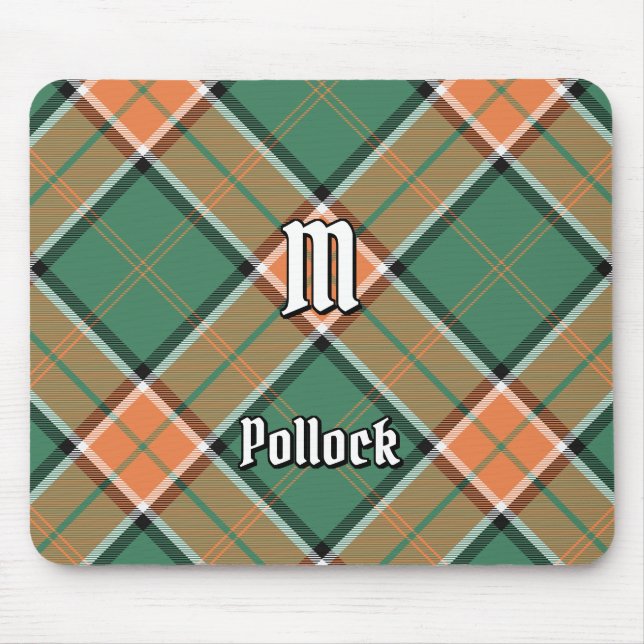 Clan Pollock Tartan Mouse Pad (Front)