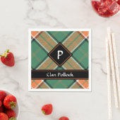 Clan Pollock Tartan Napkins (Insitu)