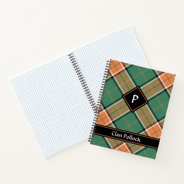 Clan Pollock Tartan Notebook (Inside)