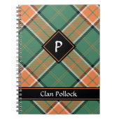 Clan Pollock Tartan Notebook (Front)