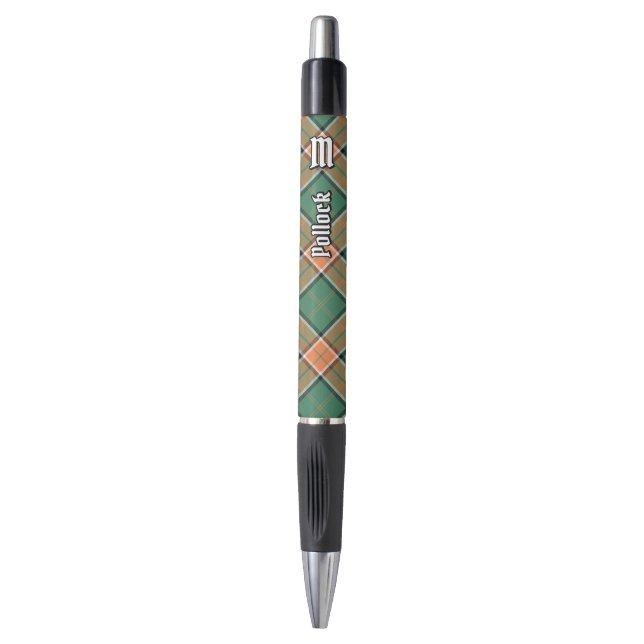 Clan Pollock Tartan Pen (Front Vertical)