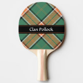 Clan Pollock Tartan Ping Pong Paddle (Back)