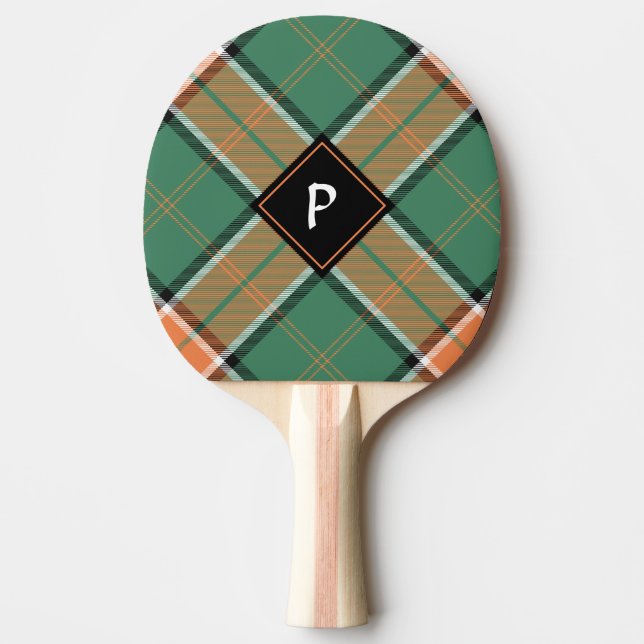 Clan Pollock Tartan Ping Pong Paddle (Front)