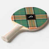 Clan Pollock Tartan Ping Pong Paddle (Front Angle)