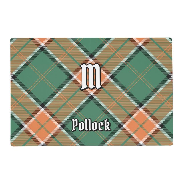Clan Pollock Tartan Placemat (Front)