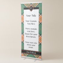 Clan Pollock Tartan Retractable Banner