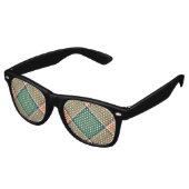 Clan Pollock Tartan Retro Sunglasses (Angled)
