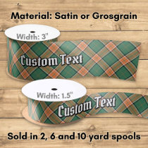 Clan Pollock Tartan Satin Ribbon
