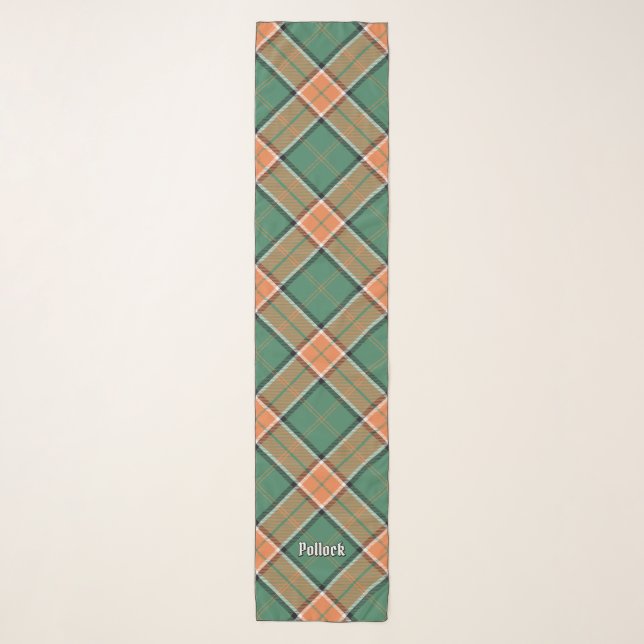 Clan Pollock Tartan Scarf (Front)
