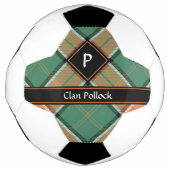 Clan Pollock Tartan Soccer Ball (Front)