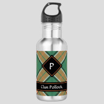 Clan Pollock Tartan Stainless Steel Water Bottle