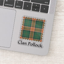 Clan Pollock Tartan Sticker
