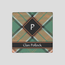 Clan Pollock Tartan Stone Magnet