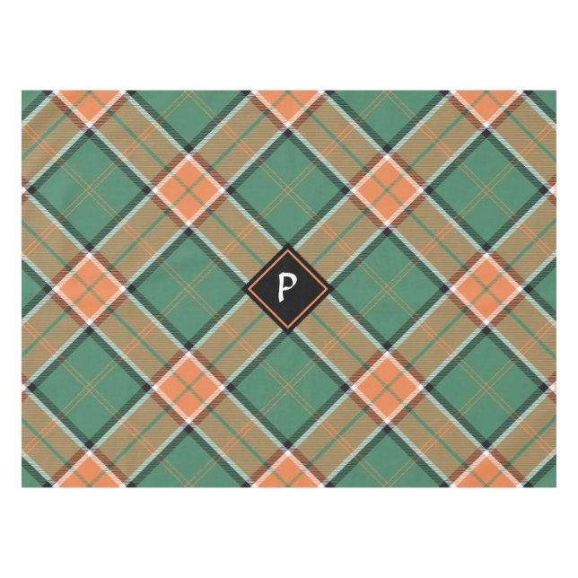 Clan Pollock Tartan Tablecloth (Front (Horizontal))