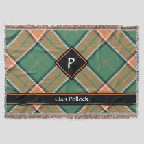 Clan Pollock Tartan Throw Blanket