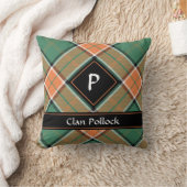 Clan Pollock Tartan Throw Pillow (Blanket)