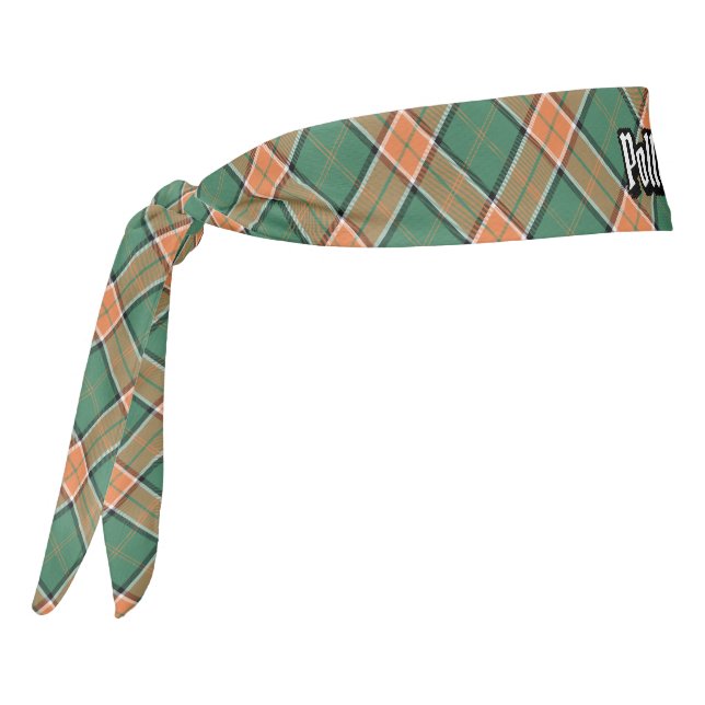 Clan Pollock Tartan Tie Headband (Rotate 270)
