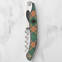 Clan Pollock Tartan Waiter's Corkscrew