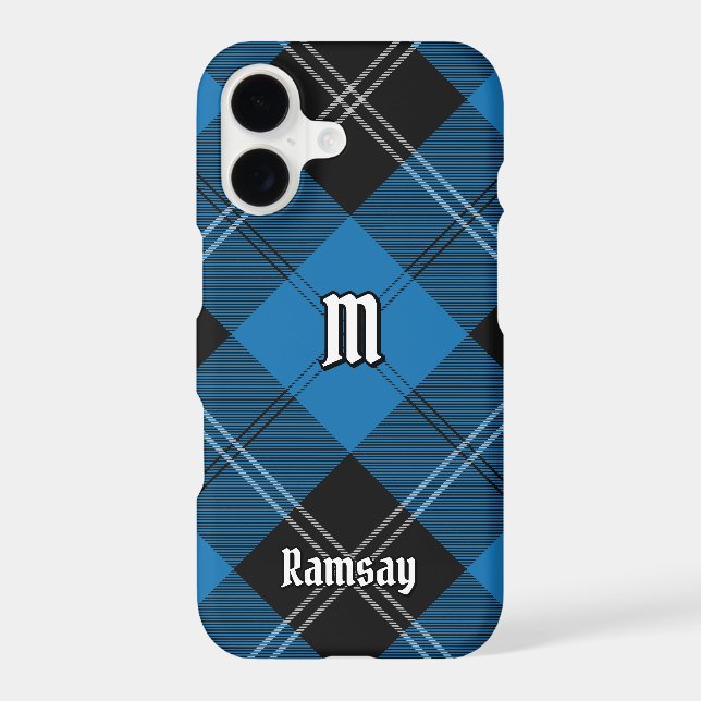 Clan Ramsay Blue Hunting Tartan Case-Mate iPhone Case (Back)