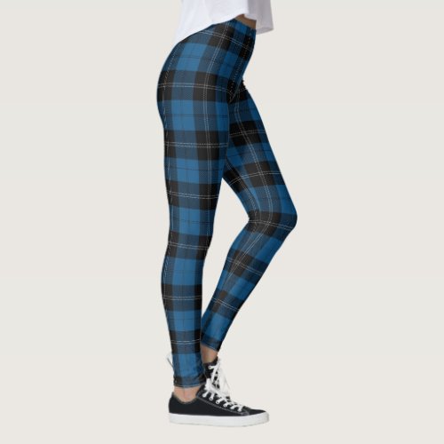 Clan Ramsay Blue Hunting Tartan Leggings