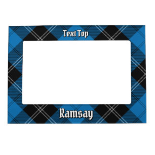Clan Ramsay Blue Hunting Tartan Magnetic Frame