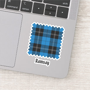 Clan Ramsay Blue Hunting Tartan Sticker