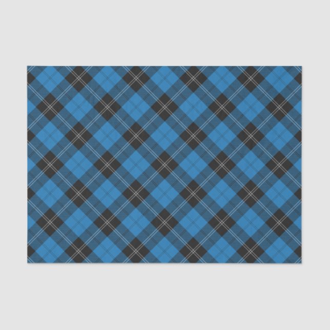 Clan Ramsay Blue Hunting Tartan Tissue Paper (Front)
