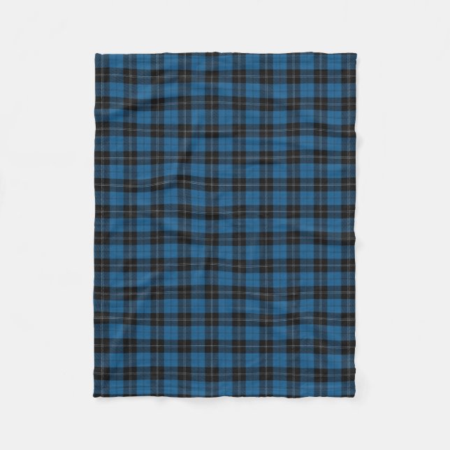 Clan Ramsay Ramsey Blue Hunting Tartan Fleece Blanket (Front)