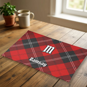 Clan Ramsay Red Tartan Cloth Placemat