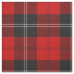 Clan Ramsay Red Tartan Fabric