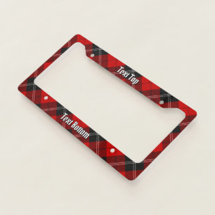 Clan Ramsay Red Tartan License Plate Frame