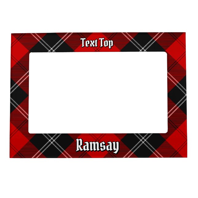 Clan Ramsay Red Tartan Magnetic Frame (Front)