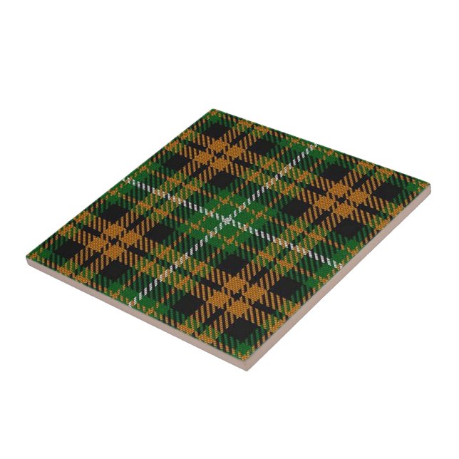 Clan Ramsay Scottish Expressions Orange Tartan Tile (Side)