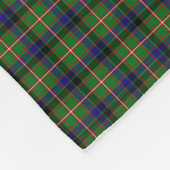 Clan Reid Tartan Fleece Blanket (Corner)