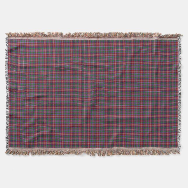 Clan Ritchie Tartan Throw Blanket (Front)