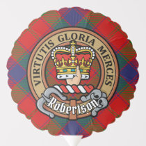 Clan Robertson Crest over Tartan Balloon