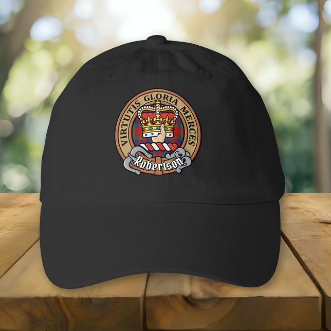 Clan Robertson Crest over Tartan Hat (Creator Uploaded)