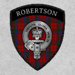 Clan Robertson Crest &amp; Tartan Shield Patch
