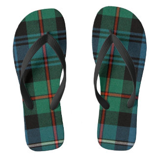 Clan Robertson Modern Tartan Flip Flops