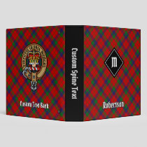 Clan Robertson Tartan 3 Ring Binder