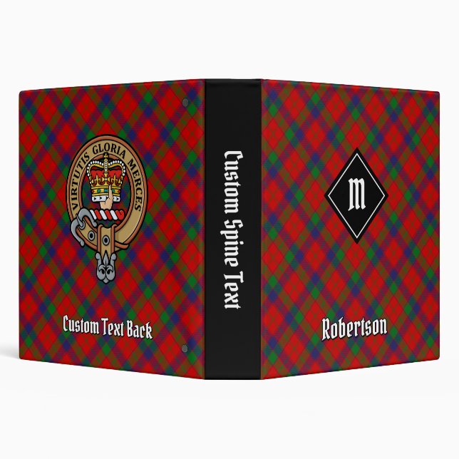 Clan Robertson Tartan 3 Ring Binder (Background)
