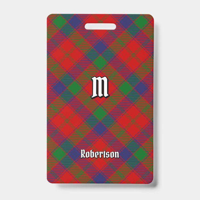 Clan Robertson Tartan Badge (Front)